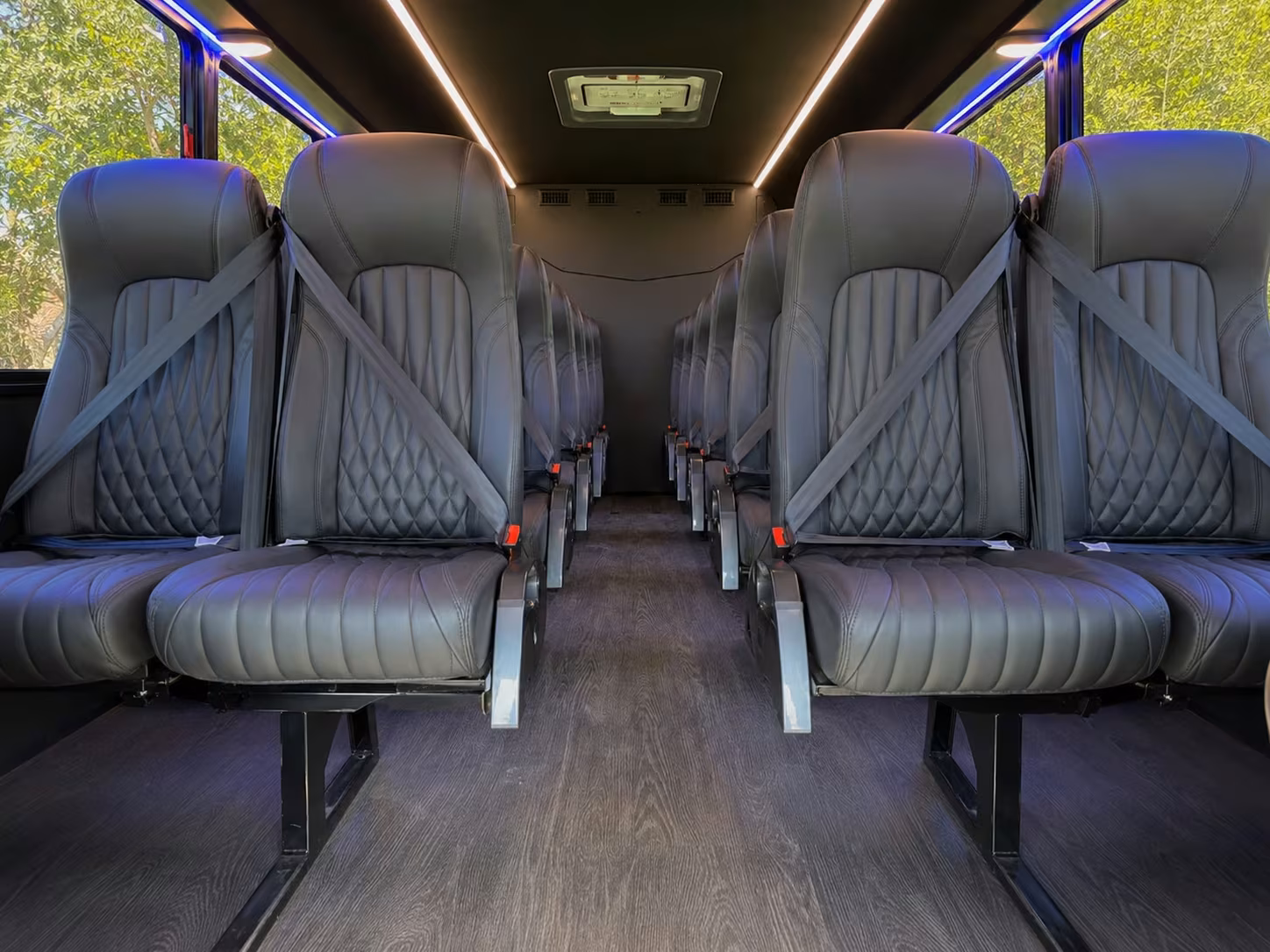 15 passenger minibus inside