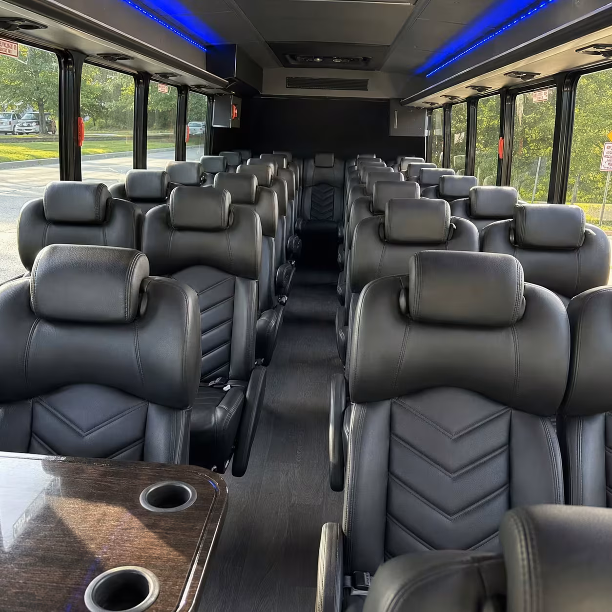 28 passenger minibus inside