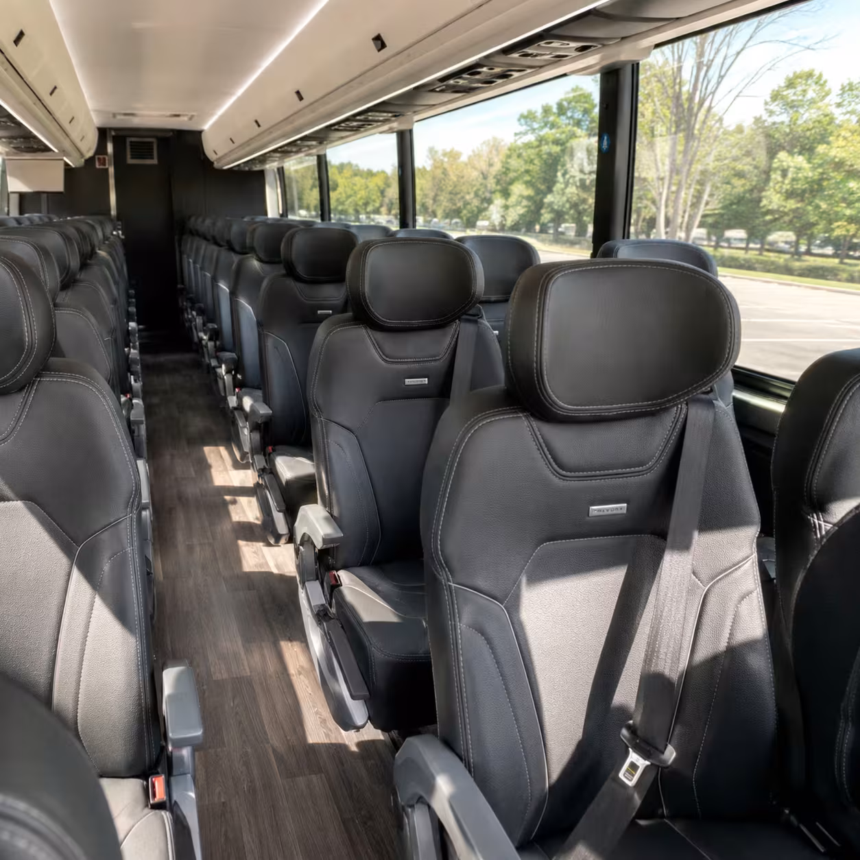 merced charter bus interior gallery