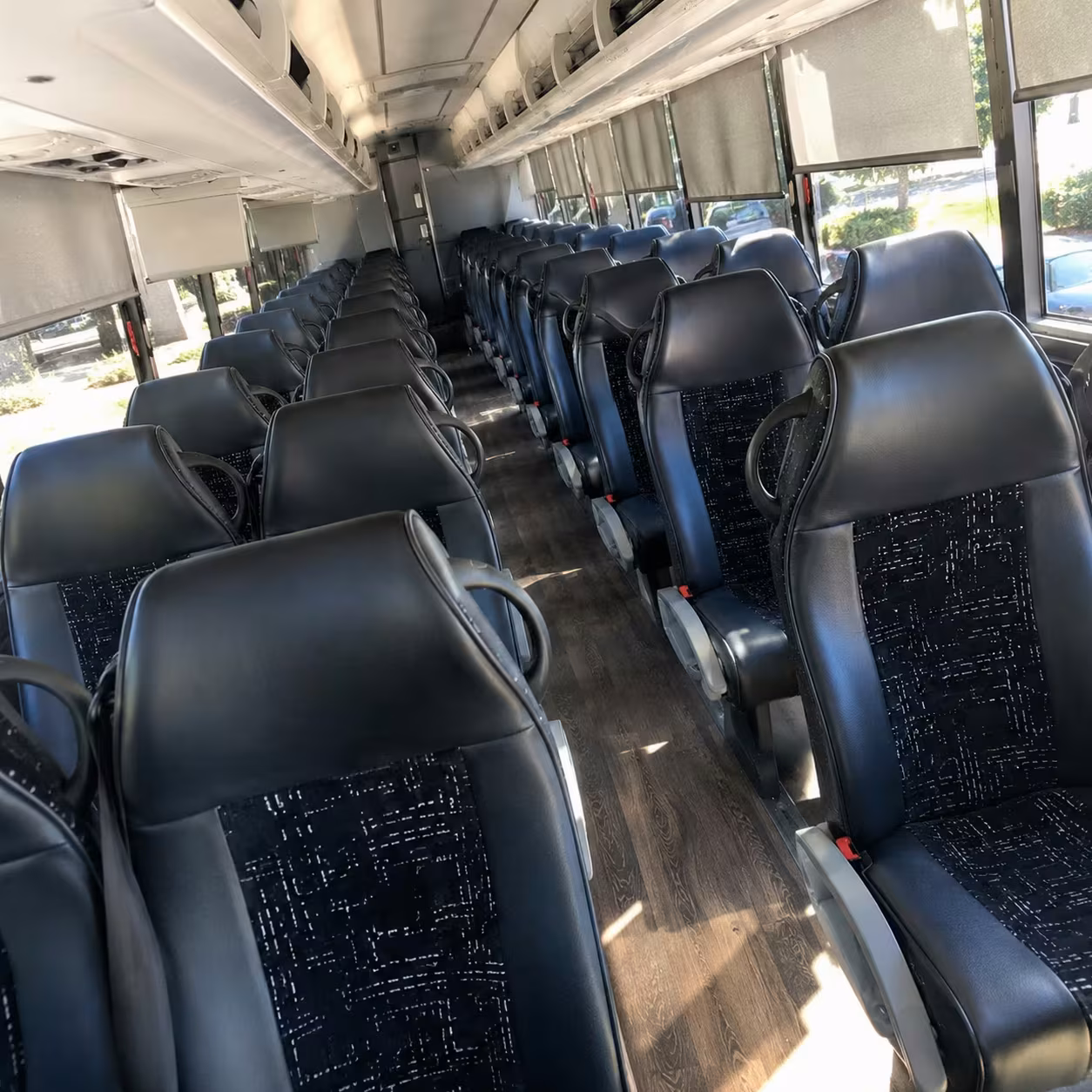 merced charter bus rental inside