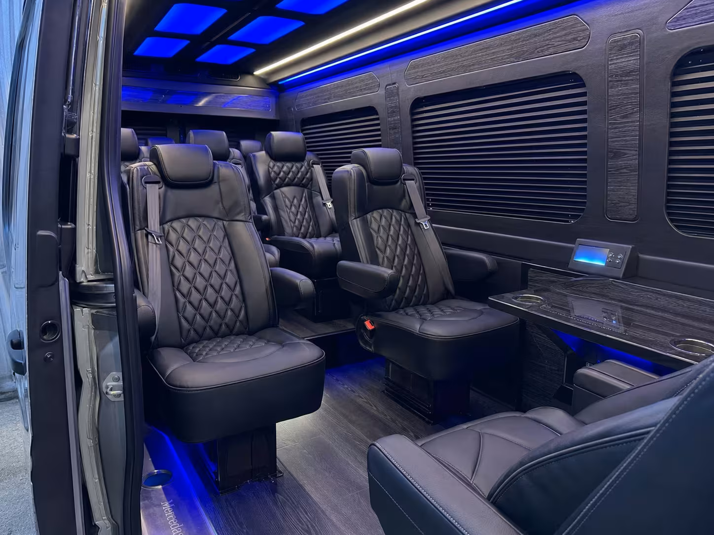 sprinter van transportation for groups and events across merced