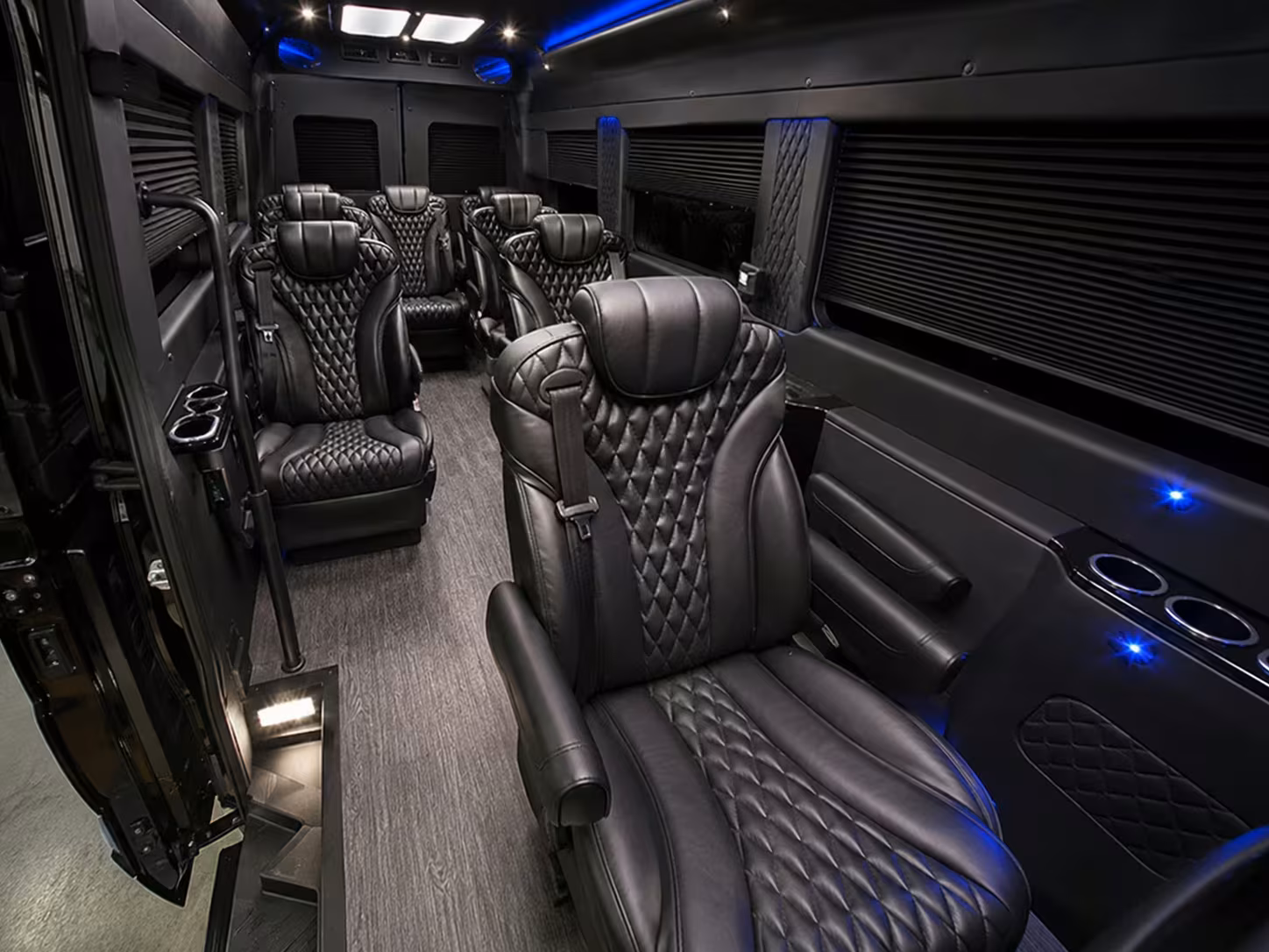 sprinter van with driver inside