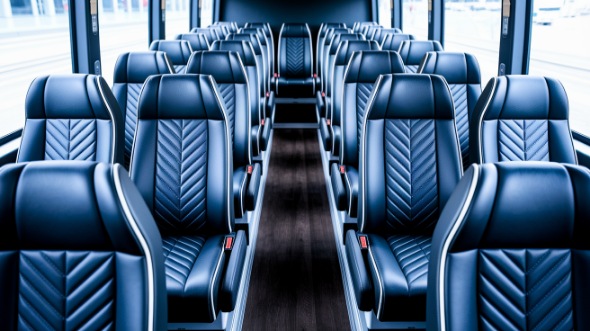 merced 18 passenger minibus inside