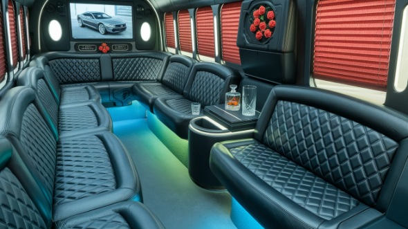 merced party bus rental inside
